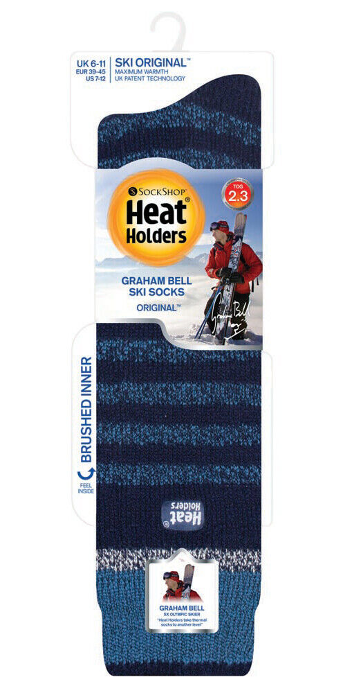 Heat Holders - Men's Long Thermal Ski Socks, 2.3 tog, One size 6-11 uk, 39-45 eu - Picture 27 of 27