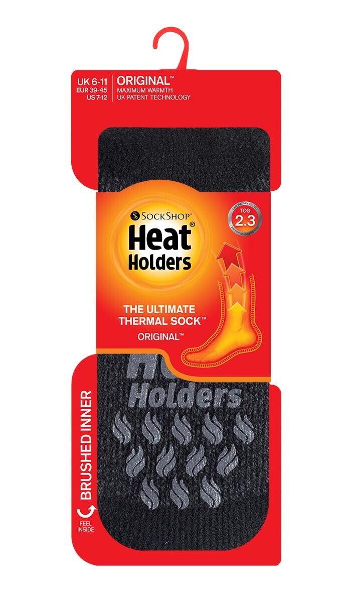 Heat Holders - Men Thick Winter Thermal Non Slip Gripper Slipper Socks 6-11 uk - Picture 39 of 49