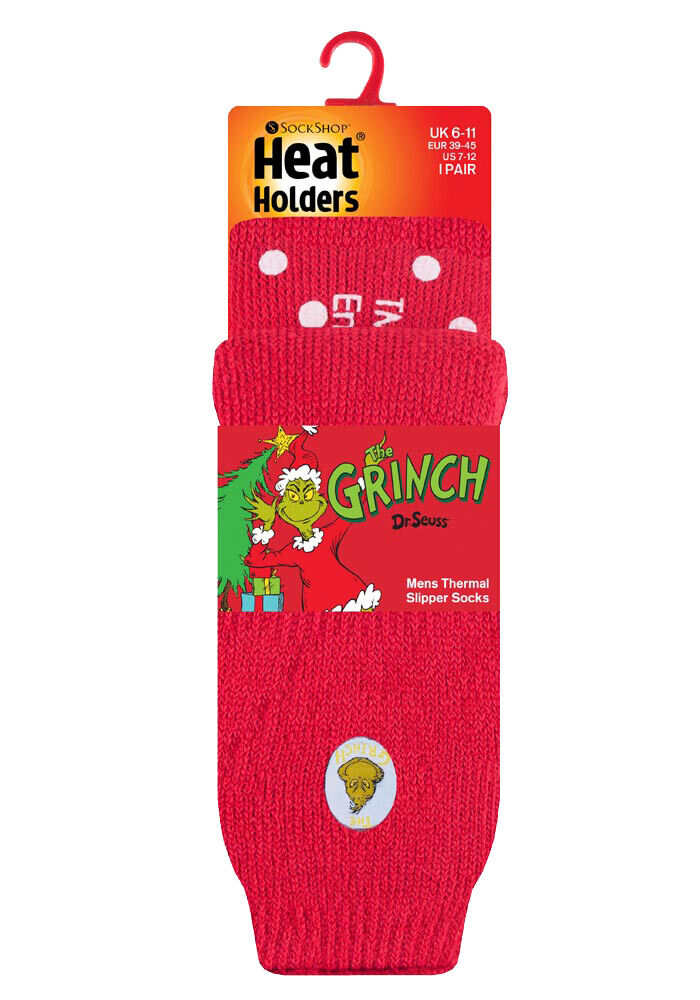 Heat Holders - Men Thick Winter Thermal Non Slip Gripper Slipper Socks 6-11 uk - Picture 47 of 49