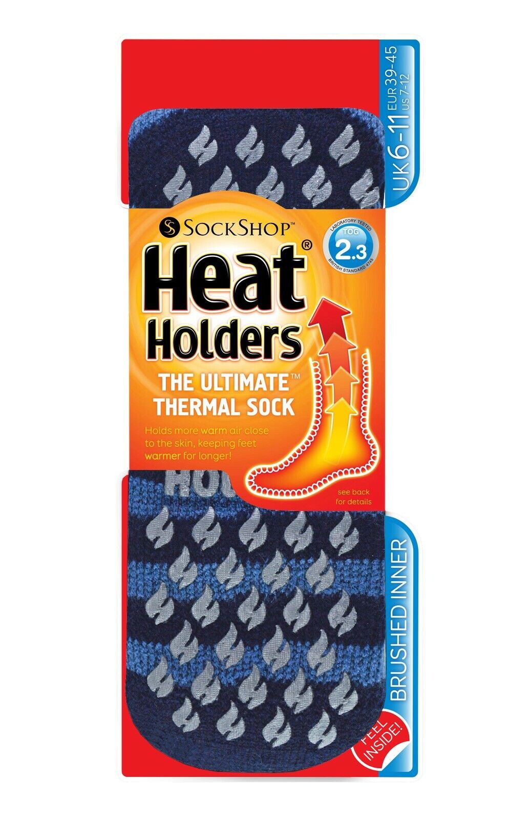 Heat Holders - Men Thick Winter Thermal Non Slip Gripper Slipper Socks - Picture 21 of 23