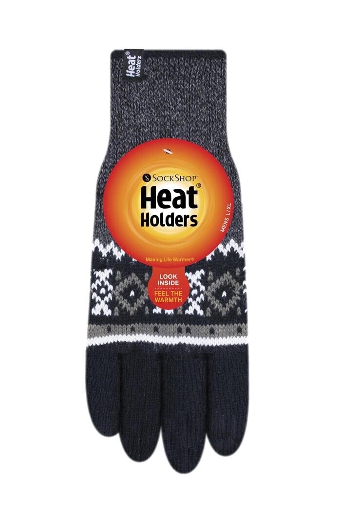 Heat Holders - Mens Fleece Lined Warm Gloves with Heatweaver Lining - Picture 18 of 24