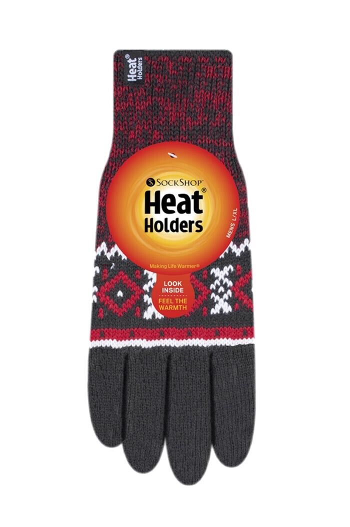 Heat Holders - Mens Fleece Lined Warm Gloves with Heatweaver Lining - Picture 20 of 24