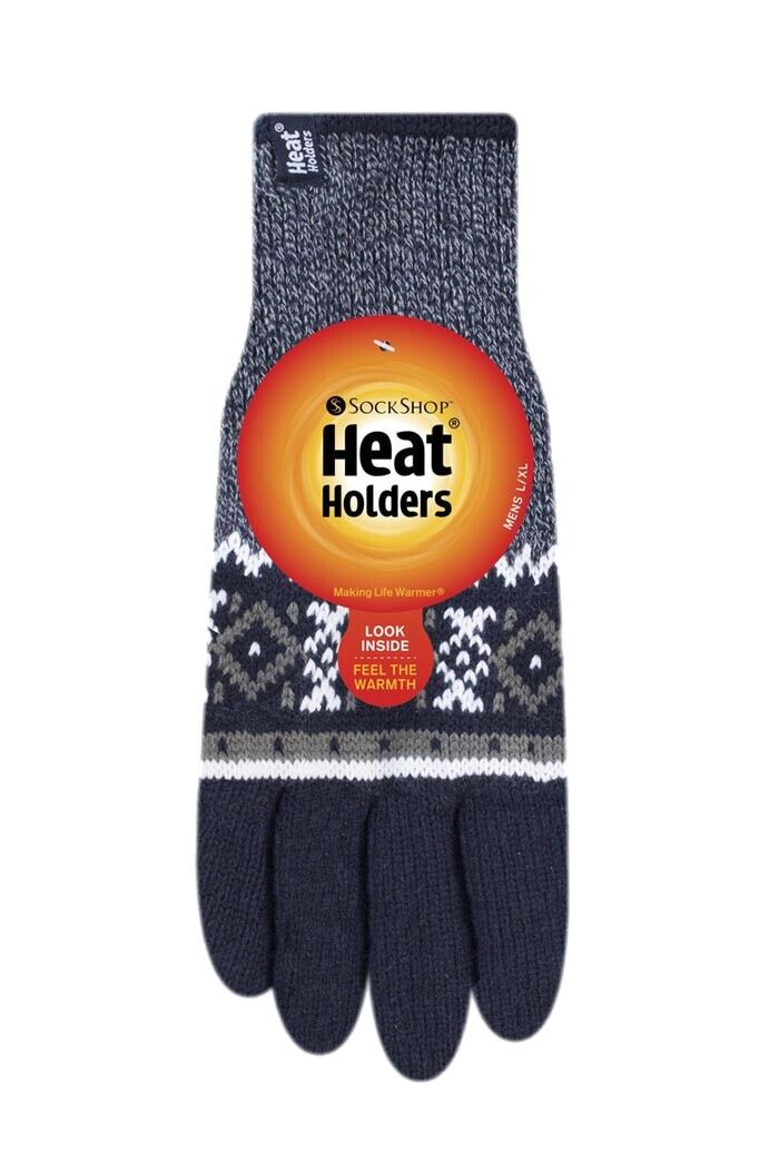 Heat Holders - Mens Fleece Lined Warm Gloves with Heatweaver Lining - Picture 22 of 24