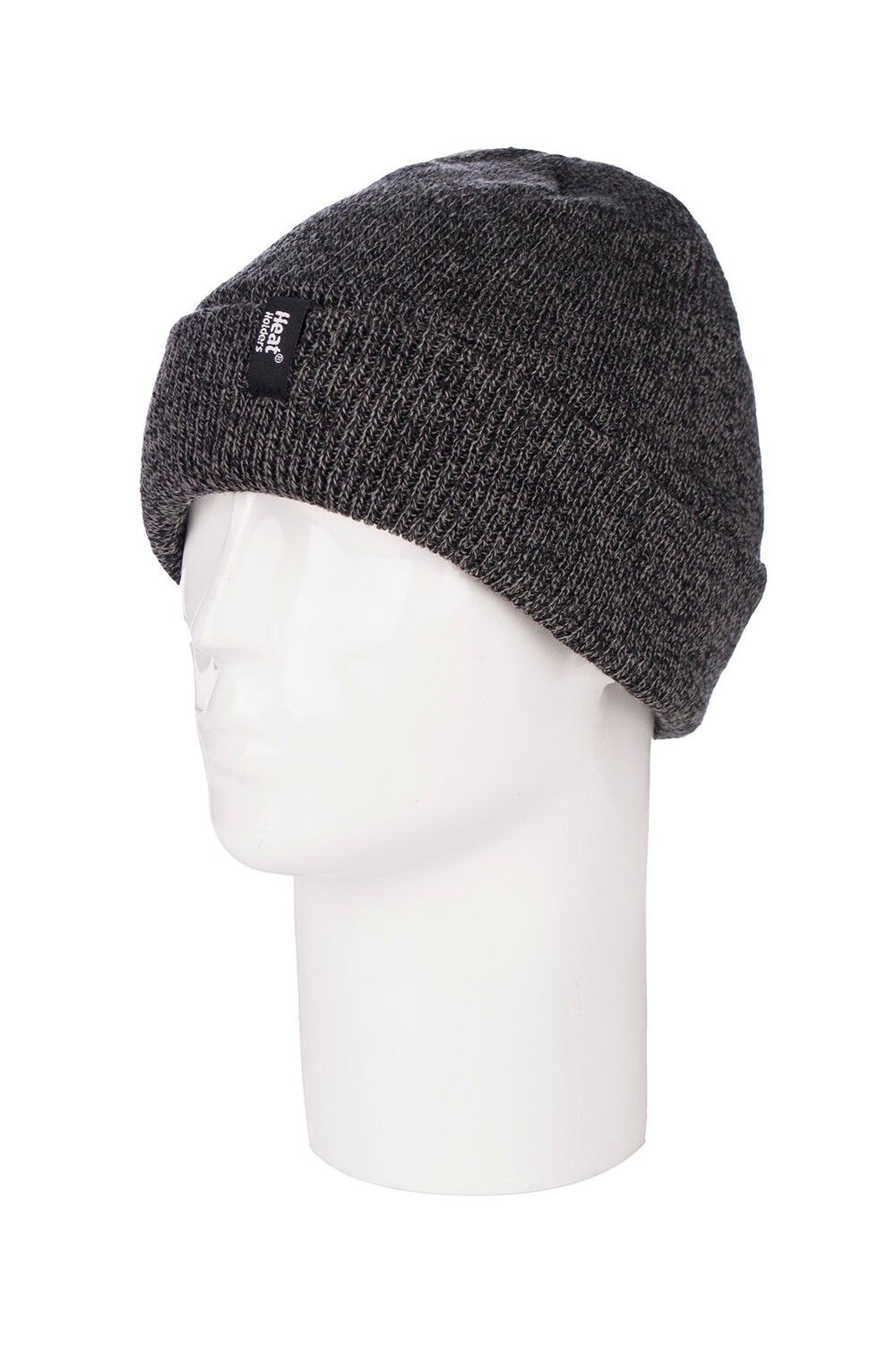 Heat Holders - Mens Fleece Lined Thermal Warm Winter Turn Over Cuffed Beanie Hat - Picture 9 of 14