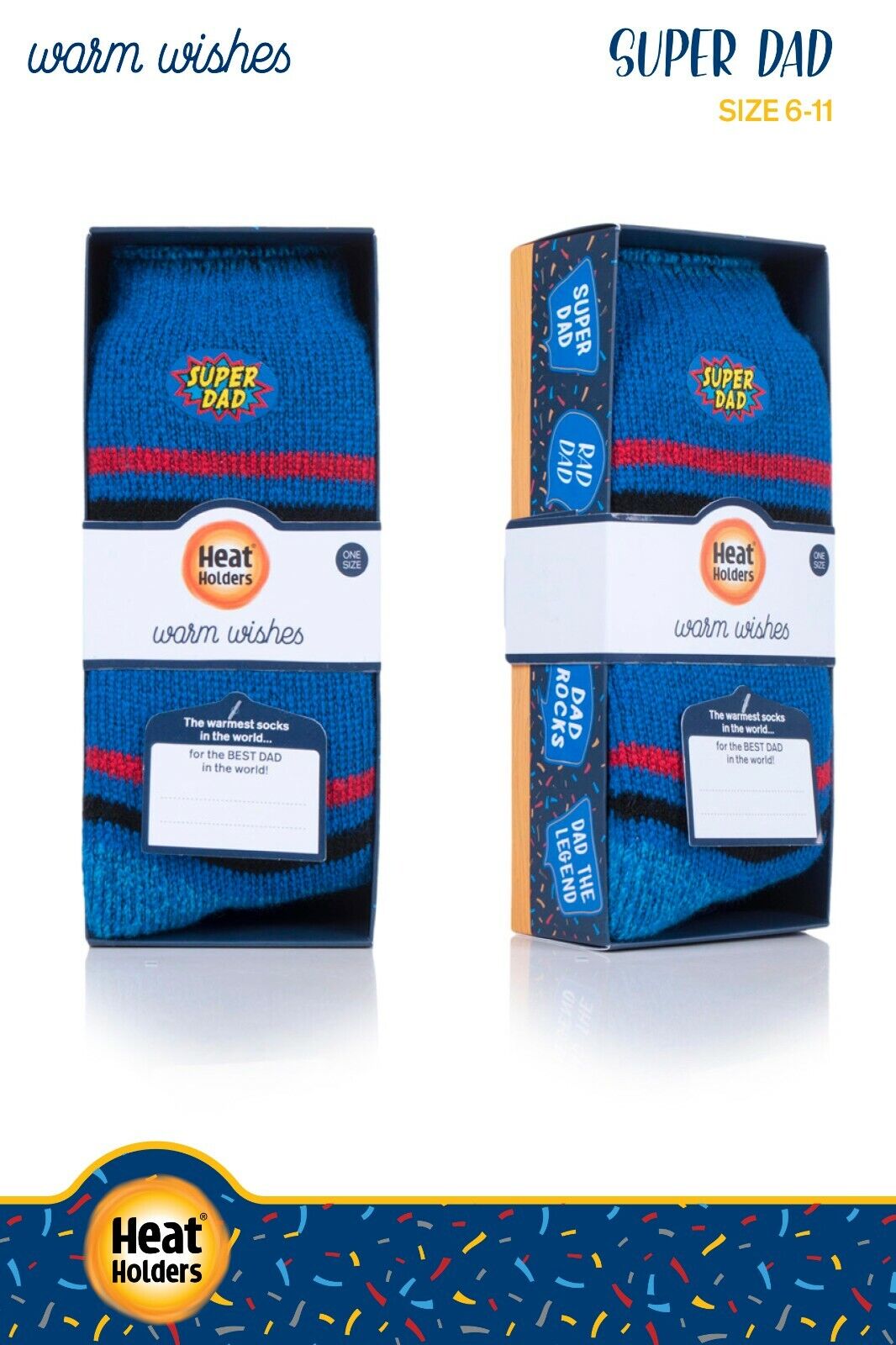 Heat Holders - Mens Gift Box Warm Winter Novelty Thermal Socks for Dad & Grandad - Picture 9 of 12