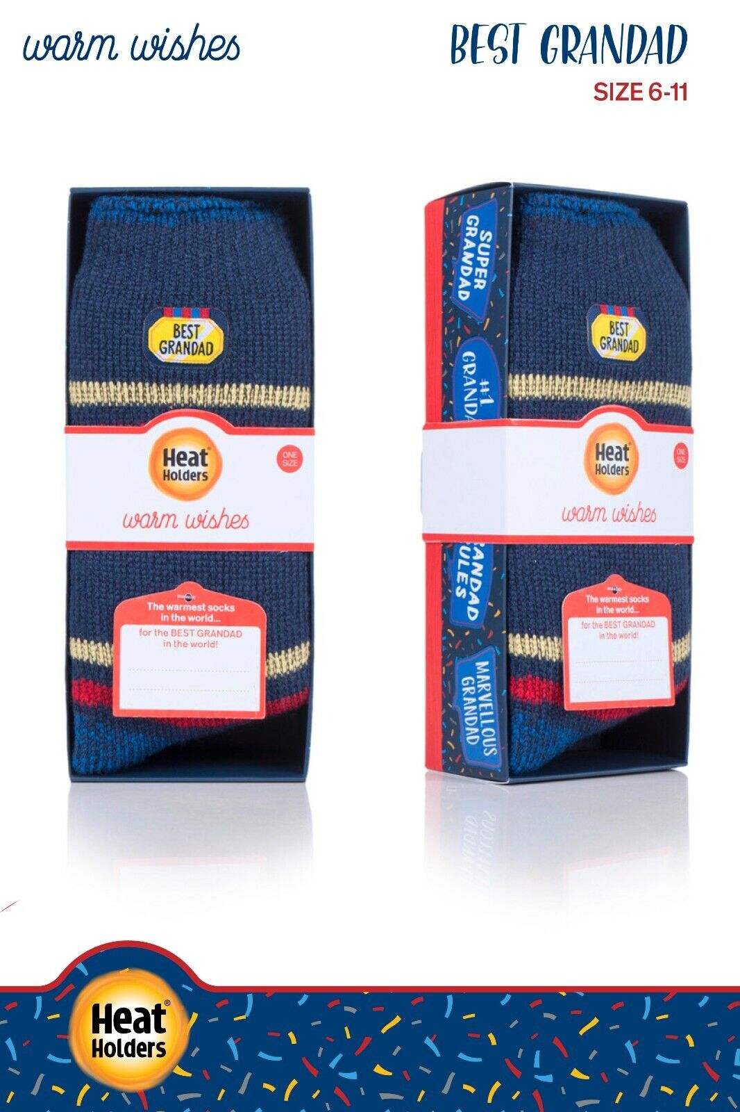 Heat Holders - Mens Gift Box Warm Winter Novelty Thermal Socks for Dad & Grandad - Picture 12 of 12
