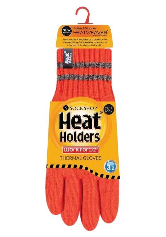 Heat Holders - Mens Winter Warm Hi Vis Outdoor Insulated Thermal Work Gloves - Picture 8 of 8