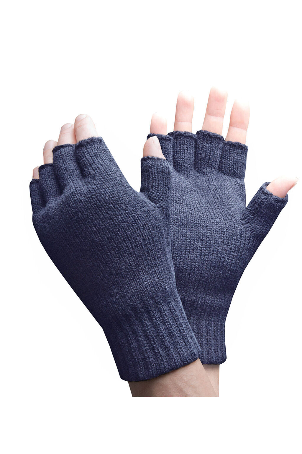 Soportes térmicos - Guantes sin dedos forrados térmicamente forrados térmicamente de invierno para hombre - Imagen 9 de 12