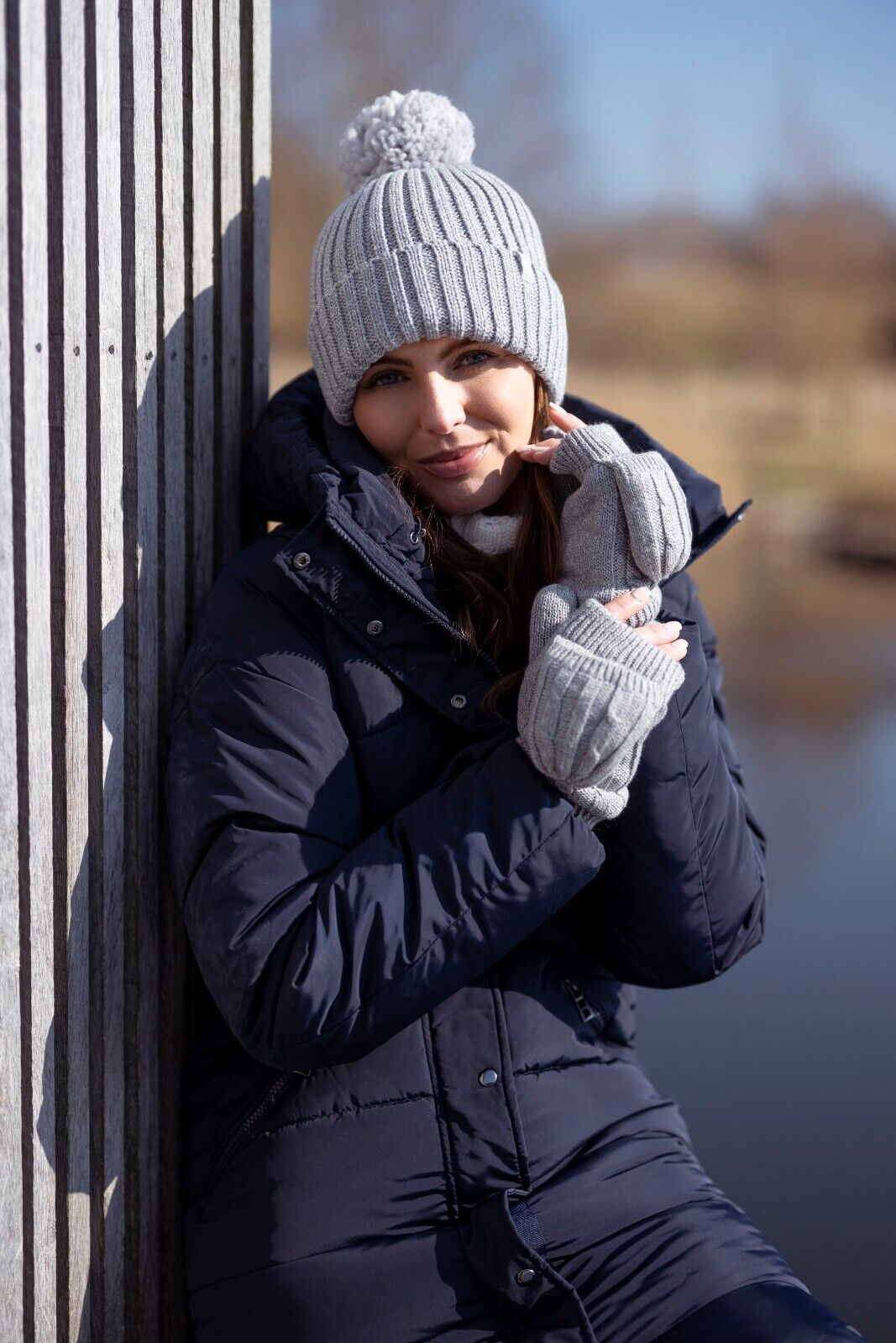 Heat Holders - Women's Thermal 2.3 TOG Converter Fingerless Cable Knit Gloves - Picture 12 of 43