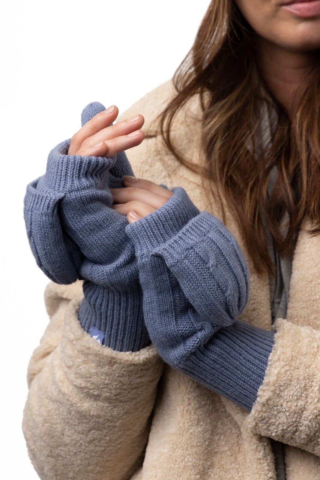 Heat Holders - Women's Thermal 2.3 TOG Converter Fingerless Cable Knit Gloves - Picture 32 of 43