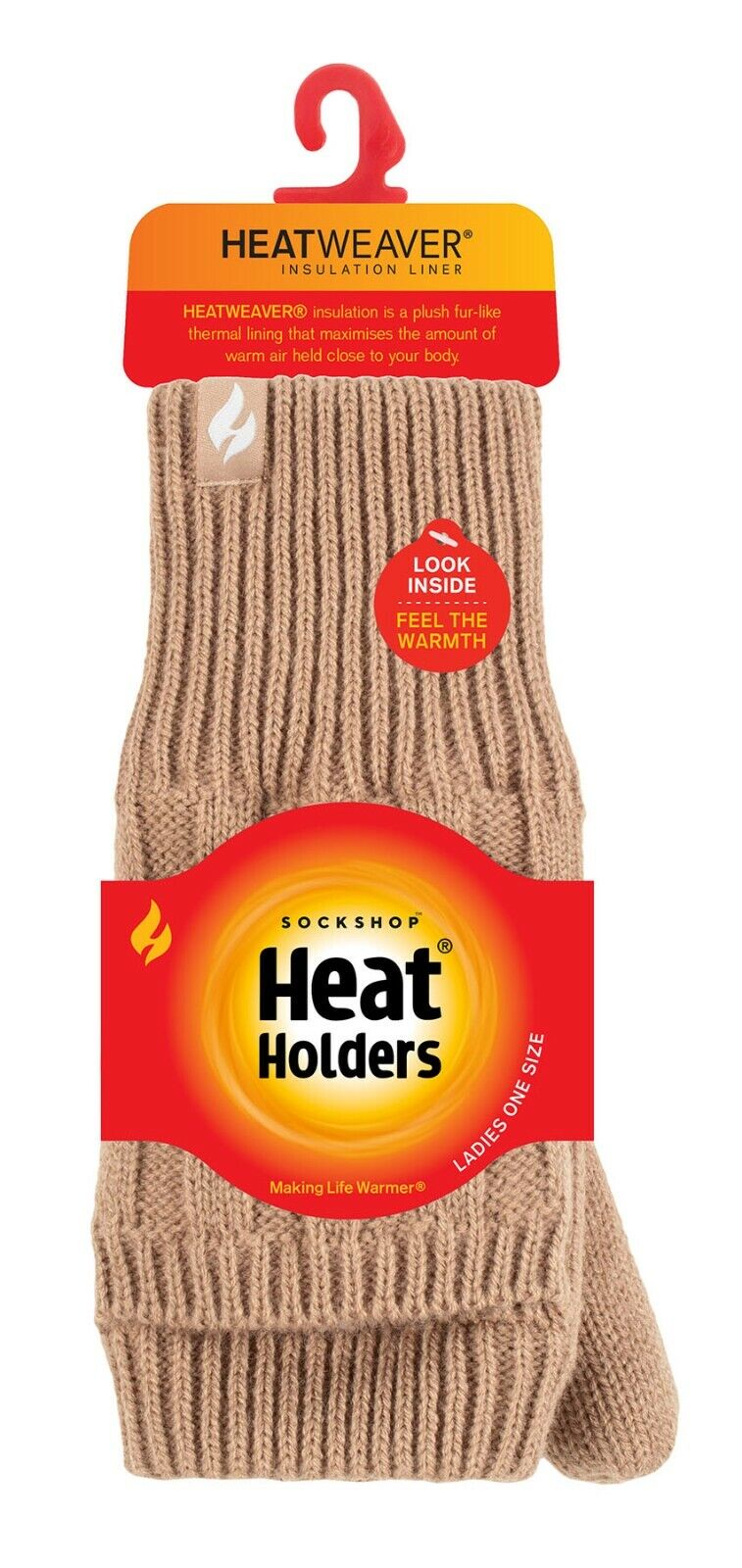 Heat Holders - Women's Thermal 2.3 TOG Converter Fingerless Cable Knit Gloves - Picture 35 of 43