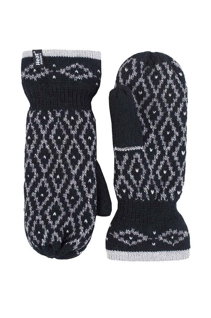 Heat Holders - Womens Fleece Lined Insulated Winter Thermal Mittens - Picture 3 of 10