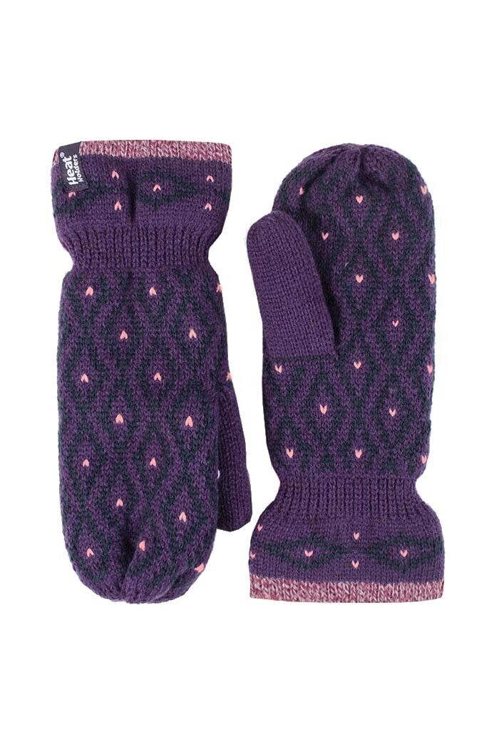 Heat Holders - Womens Fleece Lined Insulated Winter Thermal Mittens - Picture 9 of 10