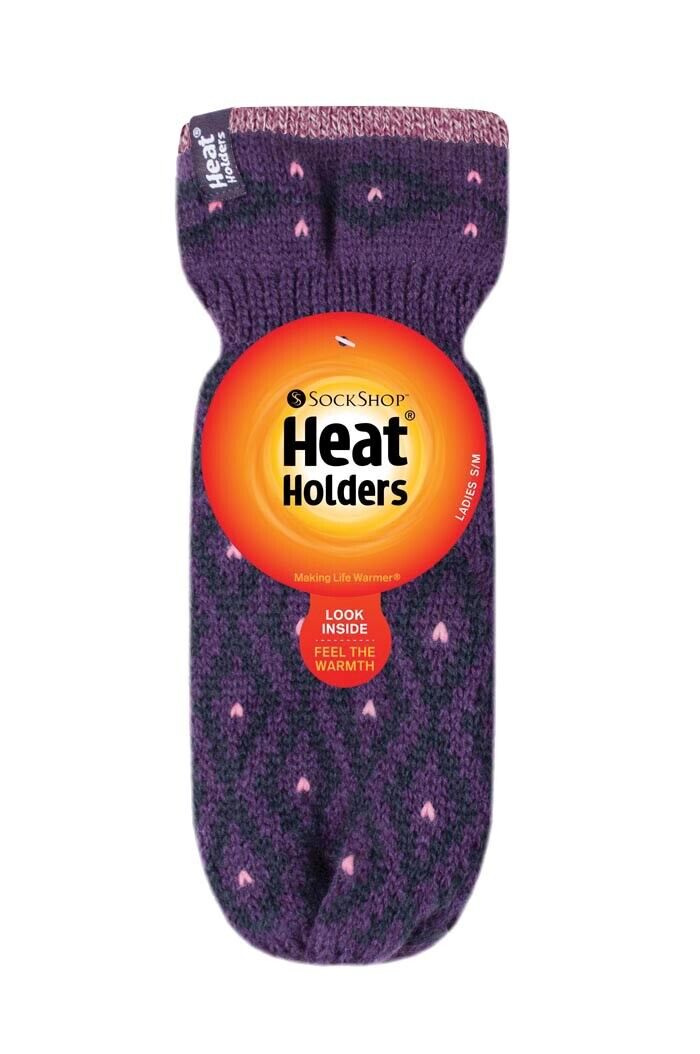 Heat Holders - Womens Fleece Lined Insulated Winter Thermal Mittens - Picture 10 of 10
