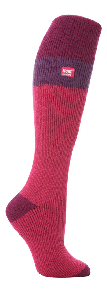 Heat Holders Ladies Soft Touch Leg Length Striped Patterned Snow Ski Socks - Picture 10 of 13