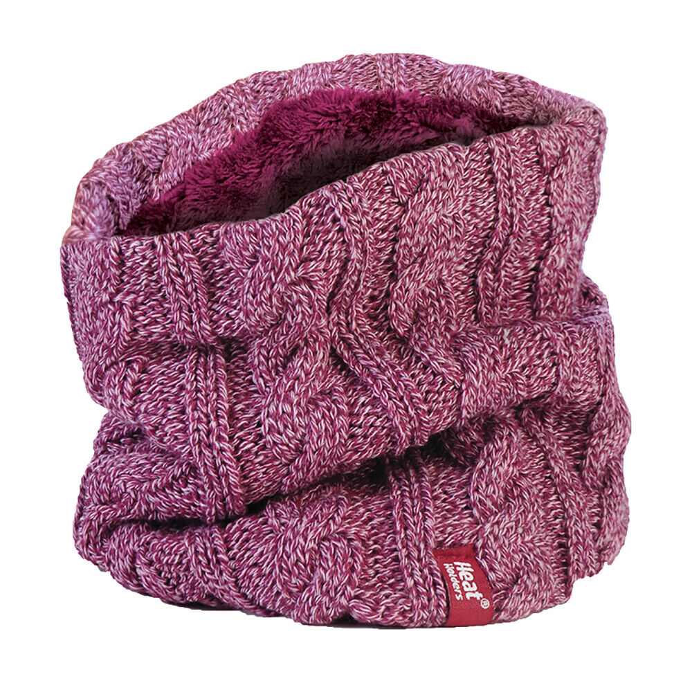 Heat Holders - Womens Thermal Winter Warm Fleece Lined 3.5 TOG Neck Warmer - Picture 24 of 41