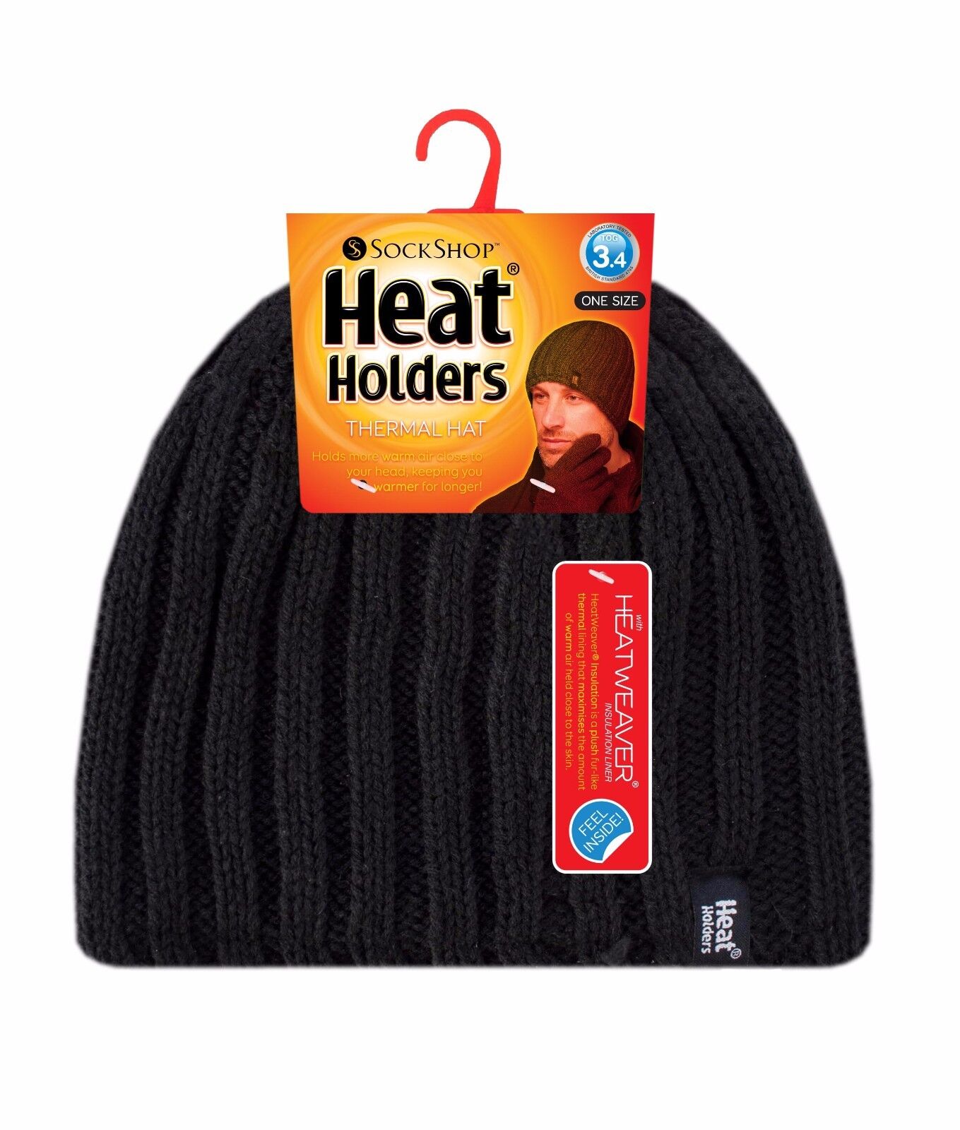 Heat Holders - Womens 3.4 TOG Fleece Lined Cable Knit Thermal Winter Hat - Picture 5 of 17