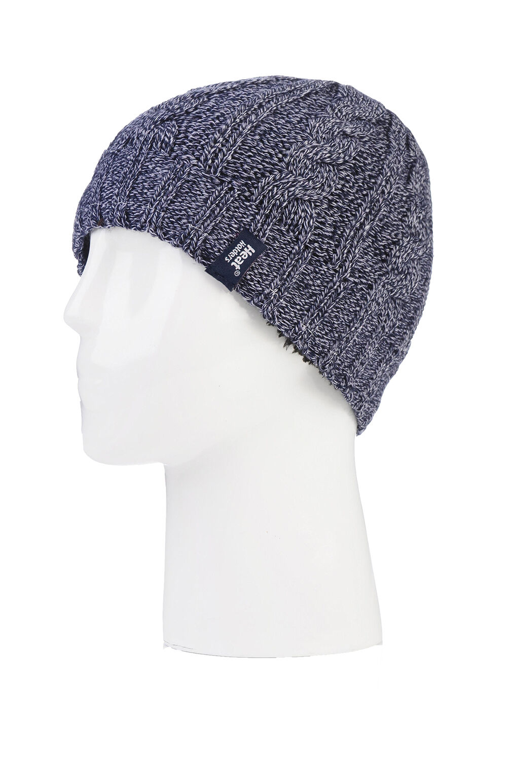 Heat Holders - Womens 3.4 TOG Fleece Lined Cable Knit Thermal Winter Hat - Picture 6 of 17