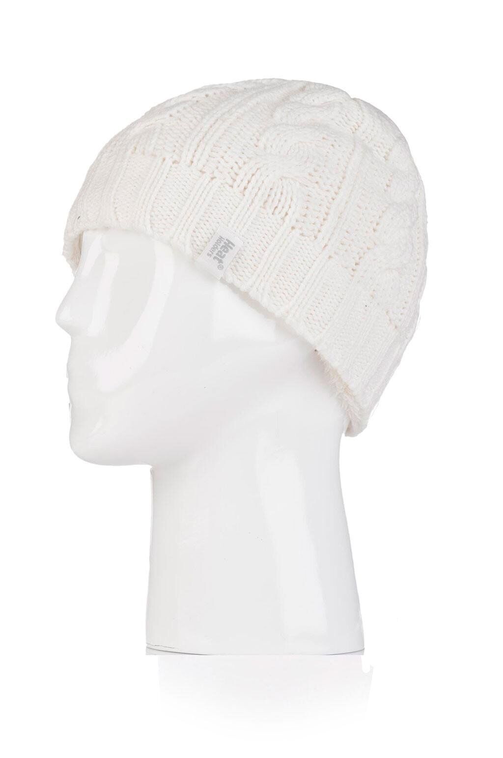 Heat Holders - Womens 3.4 TOG Fleece Lined Cable Knit Thermal Winter Hat - Picture 16 of 17