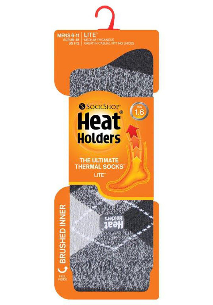 Heat Holders Lite - Men's Warm Fancy Thermal Ghosts Winter Socks - Picture 18 of 30