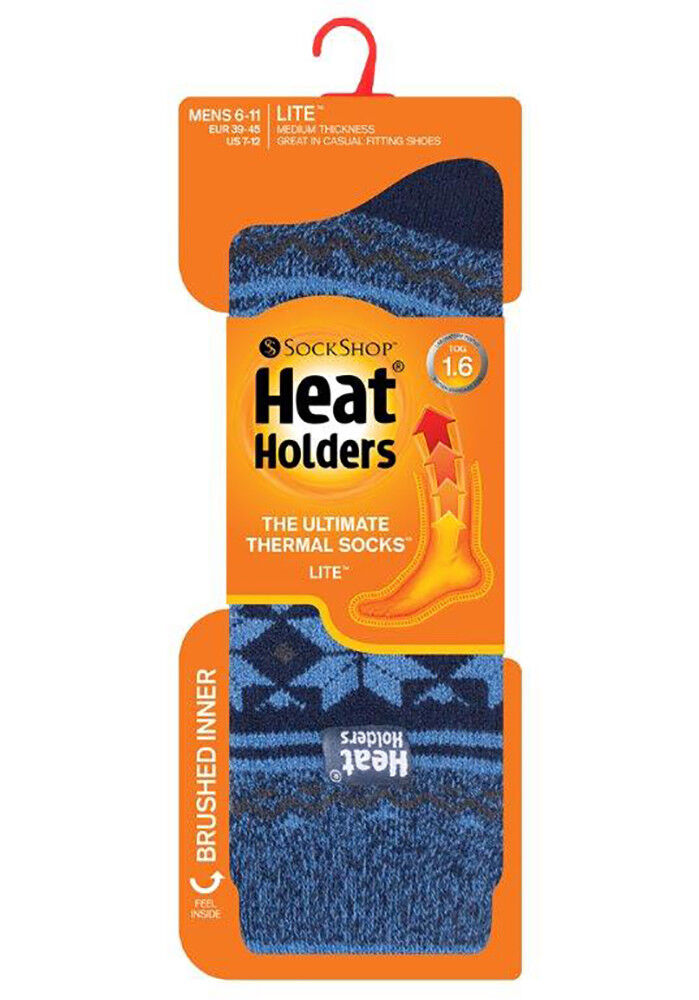 Heat Holders Lite - Men's Warm Fancy Thermal Ghosts Winter Socks - Picture 20 of 30