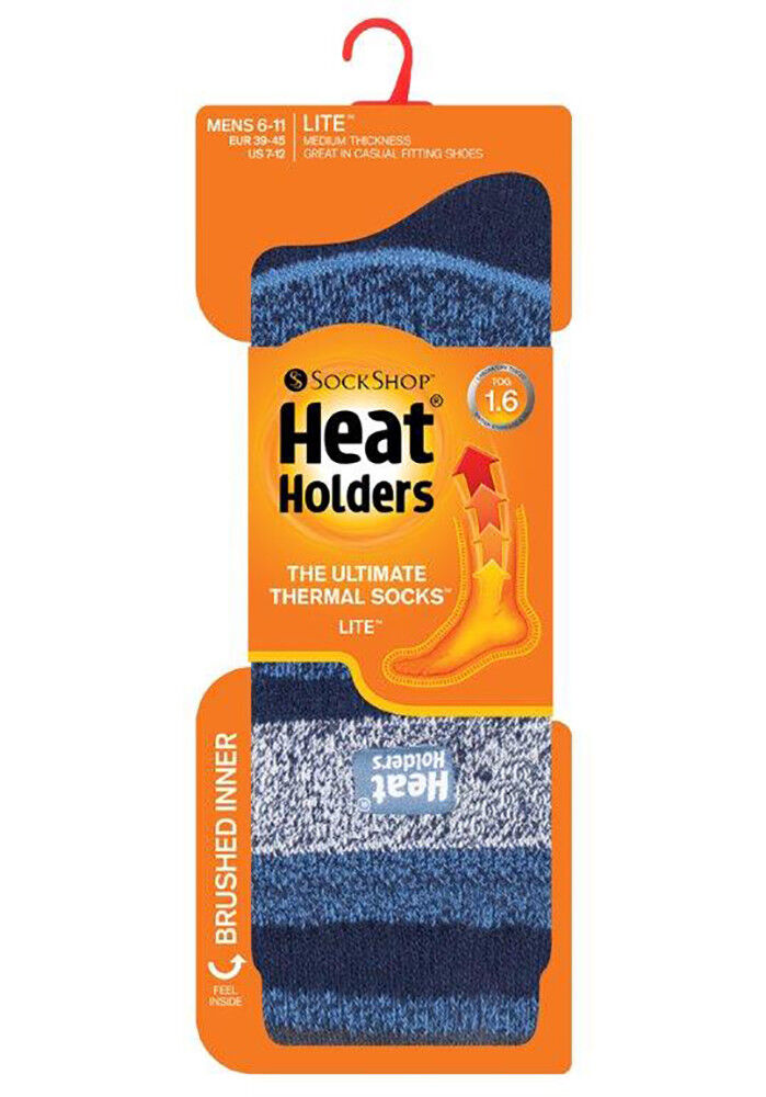 Heat Holders Lite - Men's Warm Fancy Thermal Ghosts Winter Socks - Picture 24 of 30