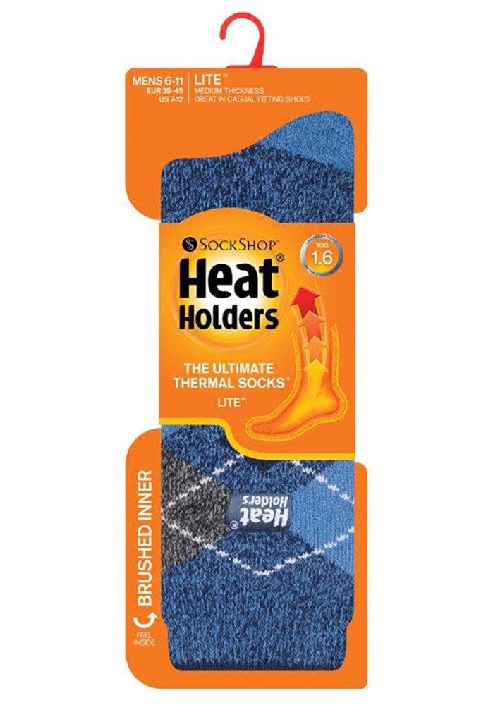 Heat Holders Lite - Men's Warm Fancy Thermal Ghosts Winter Socks - Picture 26 of 30