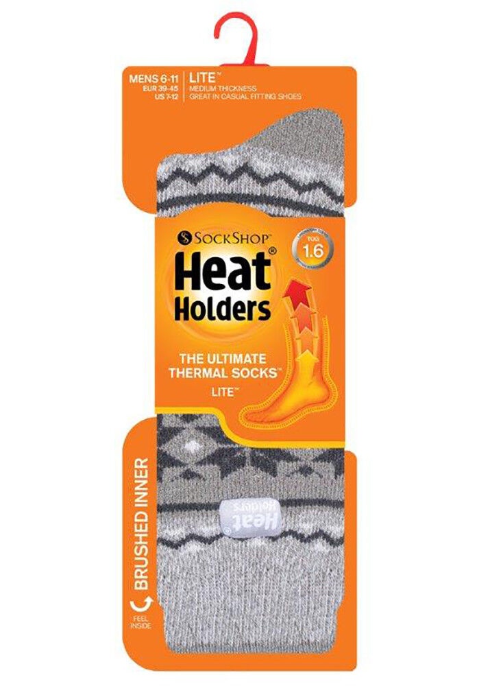 Heat Holders Lite - Men's Warm Fancy Thermal Ghosts Winter Socks - Picture 28 of 30