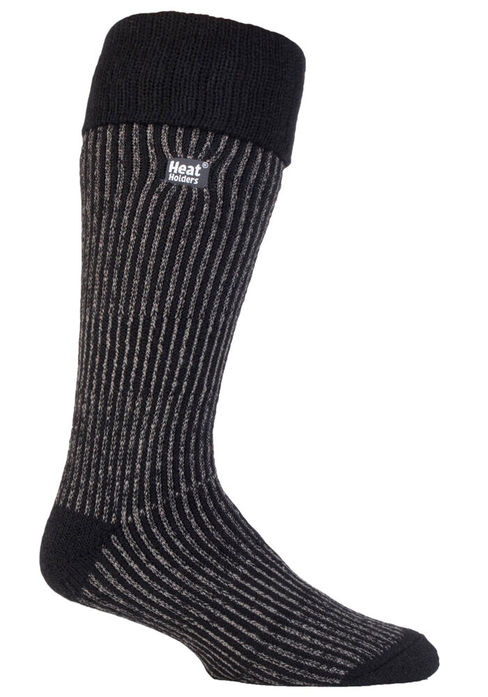 Heat Holders Mens Thermal Long Ribbed Boot Socks 6-11 UK, 39-45 EU, 7-12 US - Picture 5 of 7