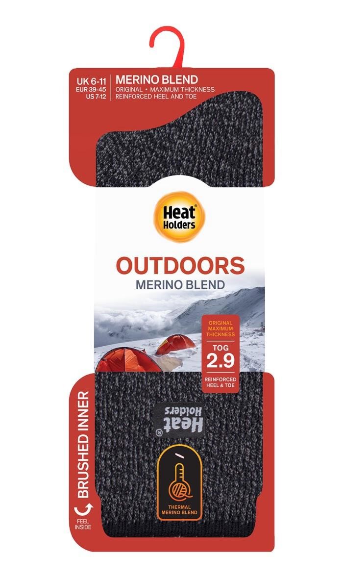 Heat Holders Mens Thick 2.9 TOG Insulated Winter Warm Merino Wool Thermal Socks - Picture 3 of 13