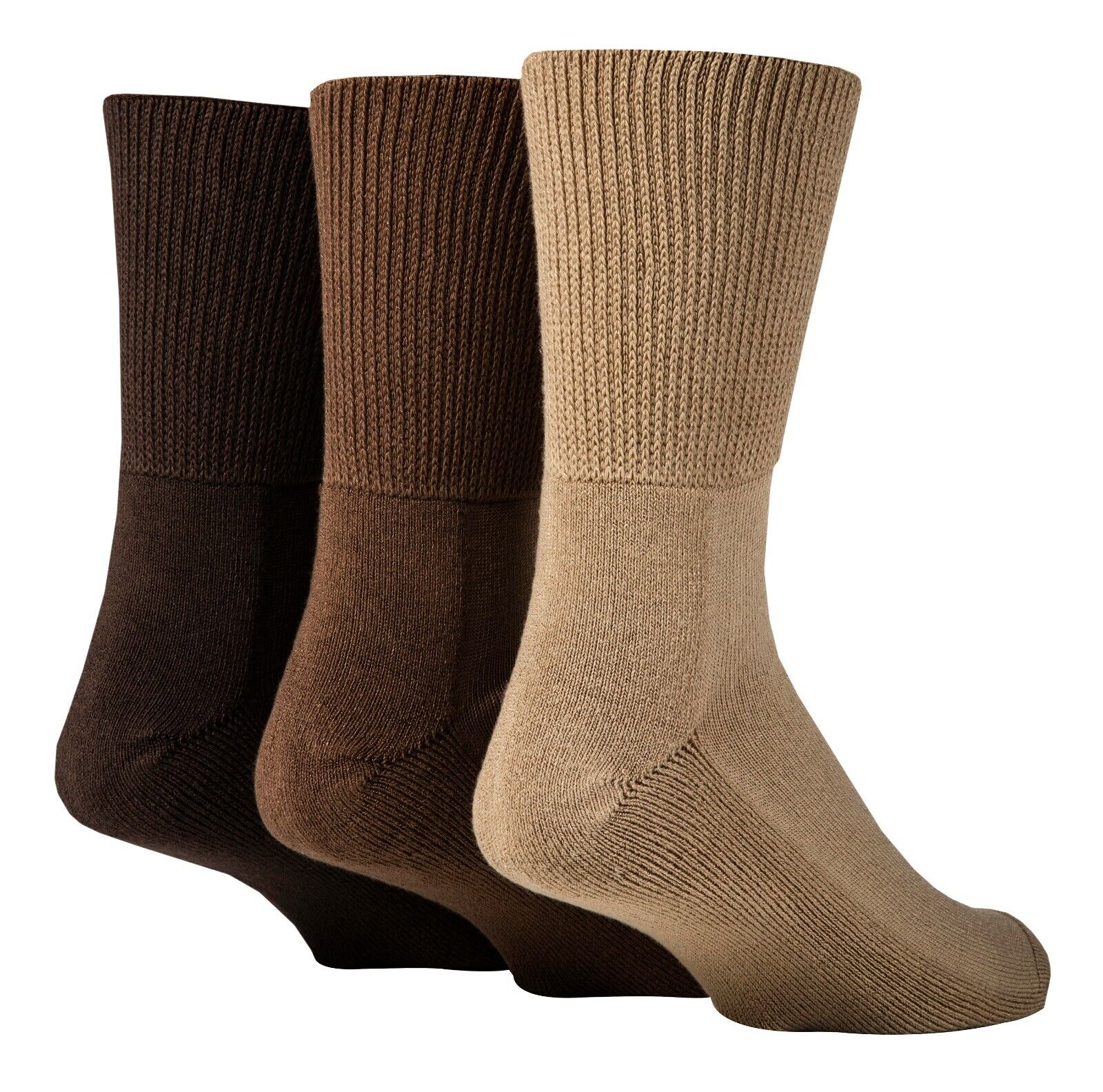IOMI - Paquete de 3 calcetines diabéticos de bambú extra anchos | Para hombres y damas - Imagen 9 de 22
