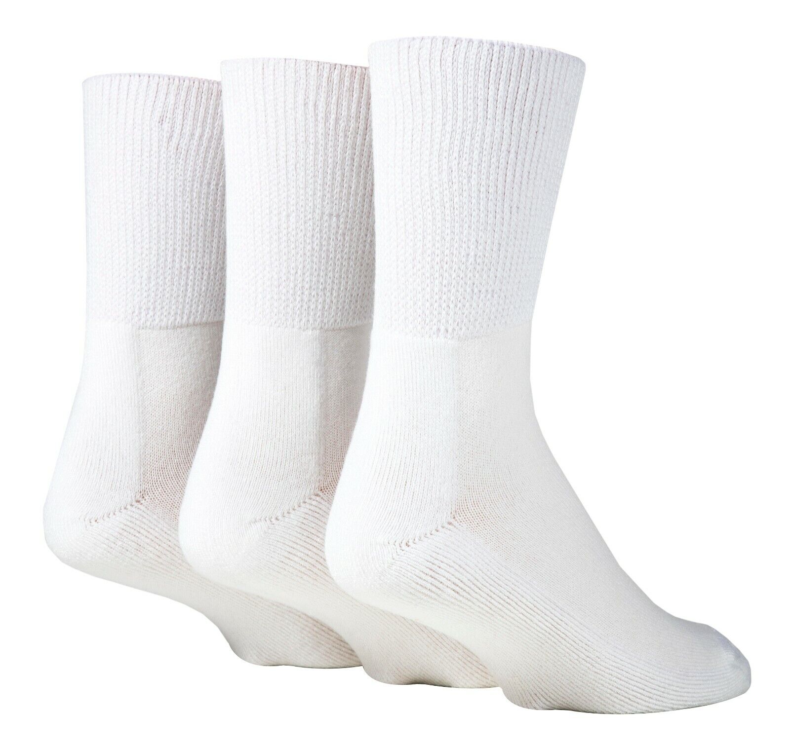 IOMI - Paquete de 3 calcetines diabéticos de bambú extra anchos | Para hombres y damas - Imagen 7 de 22