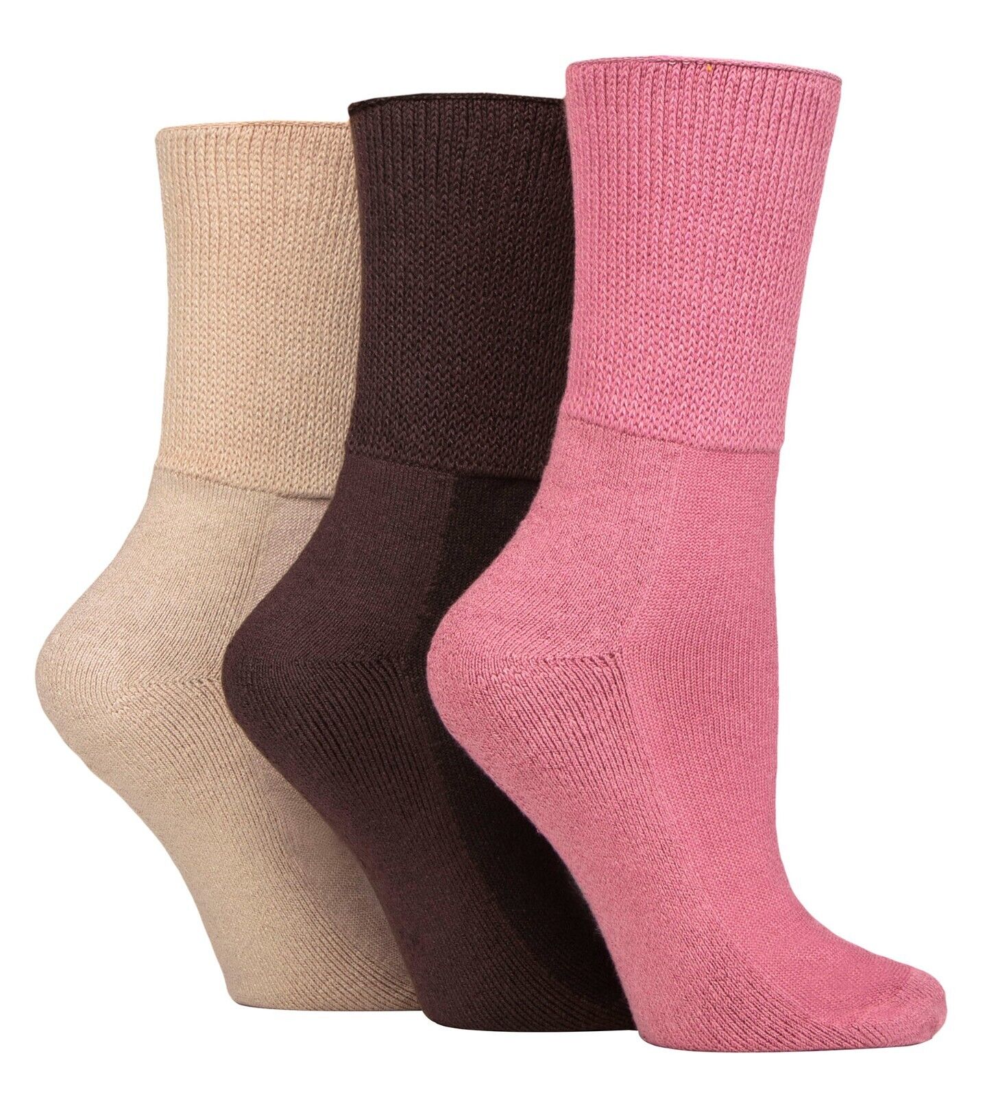 IOMI - Paquete de 3 calcetines diabéticos de bambú extra anchos | Para hombres y damas - Imagen 15 de 22