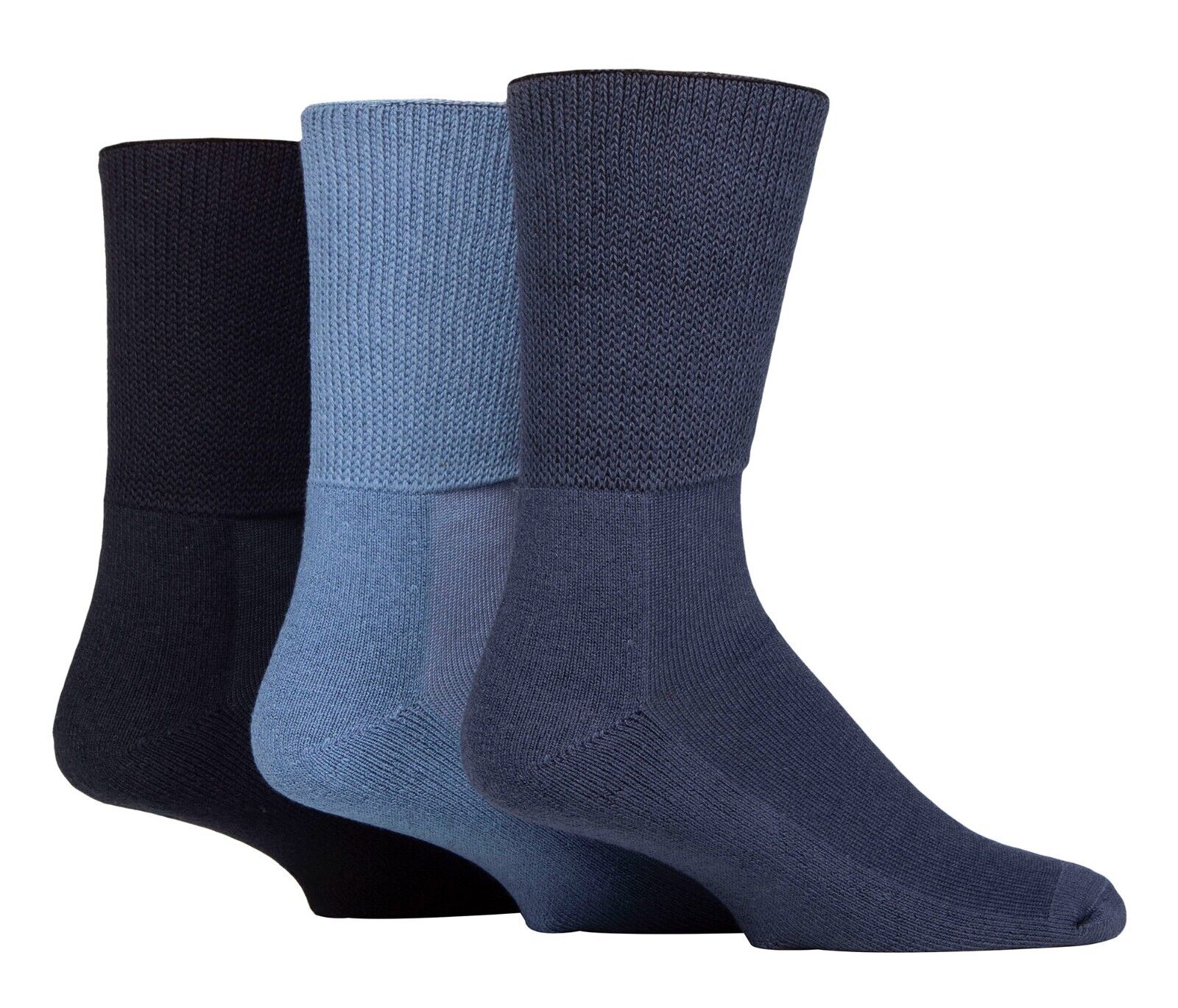 IOMI - Paquete de 3 calcetines diabéticos de bambú extra anchos | Para hombres y damas - Imagen 19 de 22