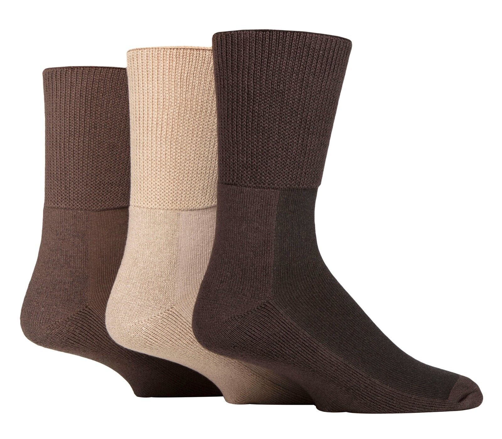 IOMI - Paquete de 3 calcetines diabéticos de bambú extra anchos | Para hombres y damas - Imagen 21 de 22