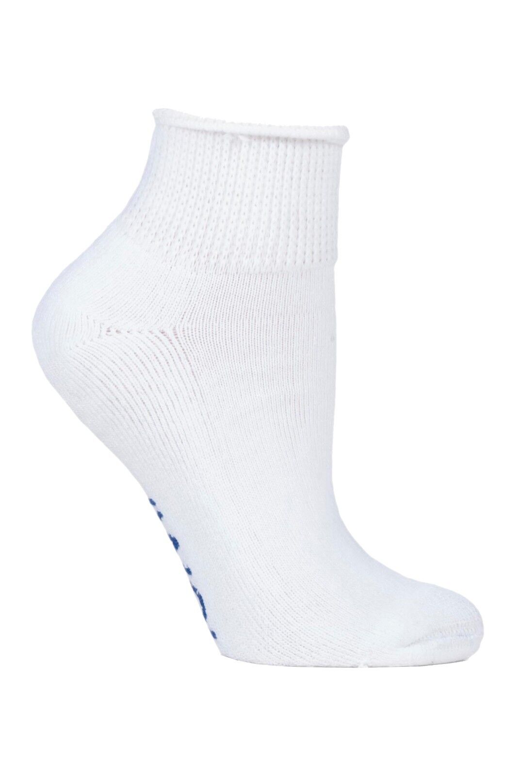 IOMI - 3 Pack Extra Wide Non Elastic Cushioned Sole Low Cut Ankle Diabetic Socks - Picture 7 of 9