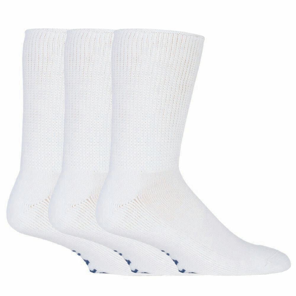 IOMI - 3er-Pack extra breite nicht elastische Diabetikersocken für Herren und Damen für geschwollene Beine - Bild 7 von 9