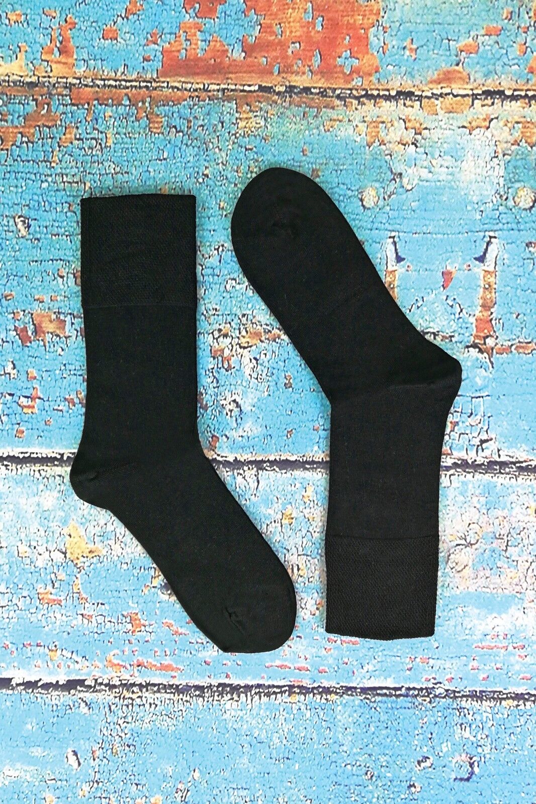 IOMI - 6er-Pack dünne extra breite lose Oberteil nicht elastische Baumwoll-Diabetikersocken für Herren - Bild 16 von 25