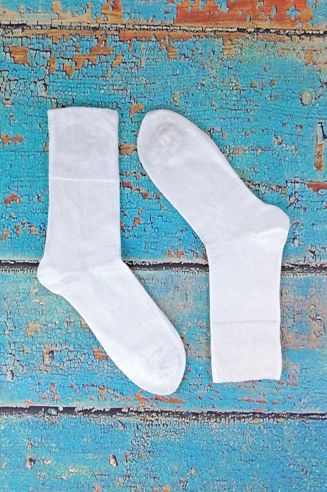IOMI - 6er-Pack dünne extra breite lose Oberteil nicht elastische Baumwoll-Diabetikersocken für Herren - Bild 25 von 25