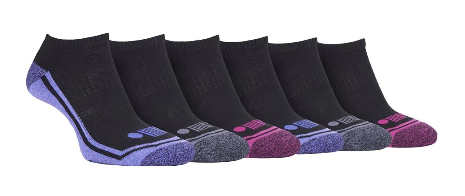 JEEP - 6 Pairs Ladies Cushioned Low Cut Sport Ankle Socks For Running - Picture 9 of 12