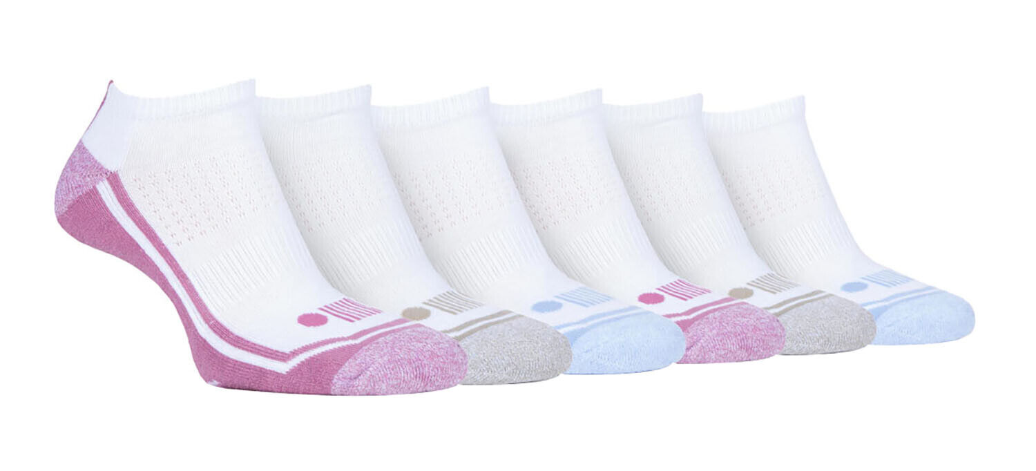 JEEP - 6 Pairs Ladies Cushioned Low Cut Sport Ankle Socks For Running - Picture 11 of 12
