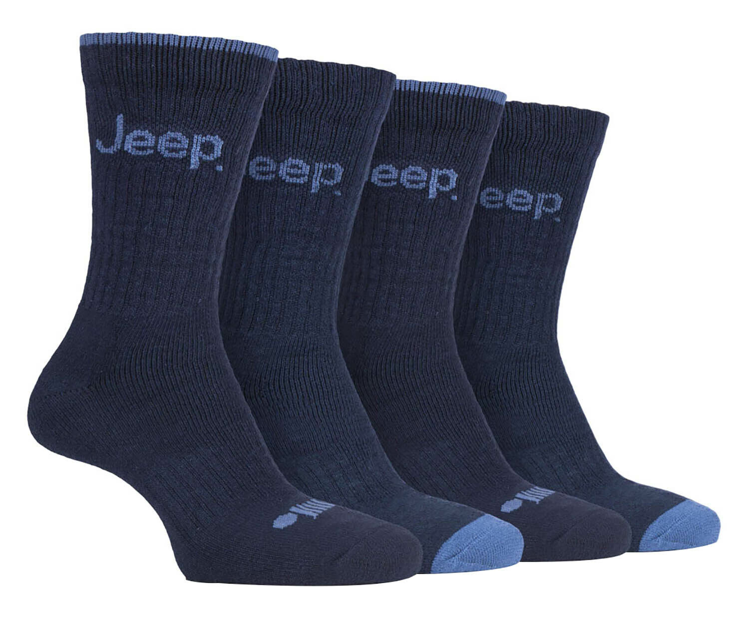 Paquete de 4 calcetines bota acolchados Jeep rica mezcla de algodón absorción de impactos Terry - Imagen 10 de 17