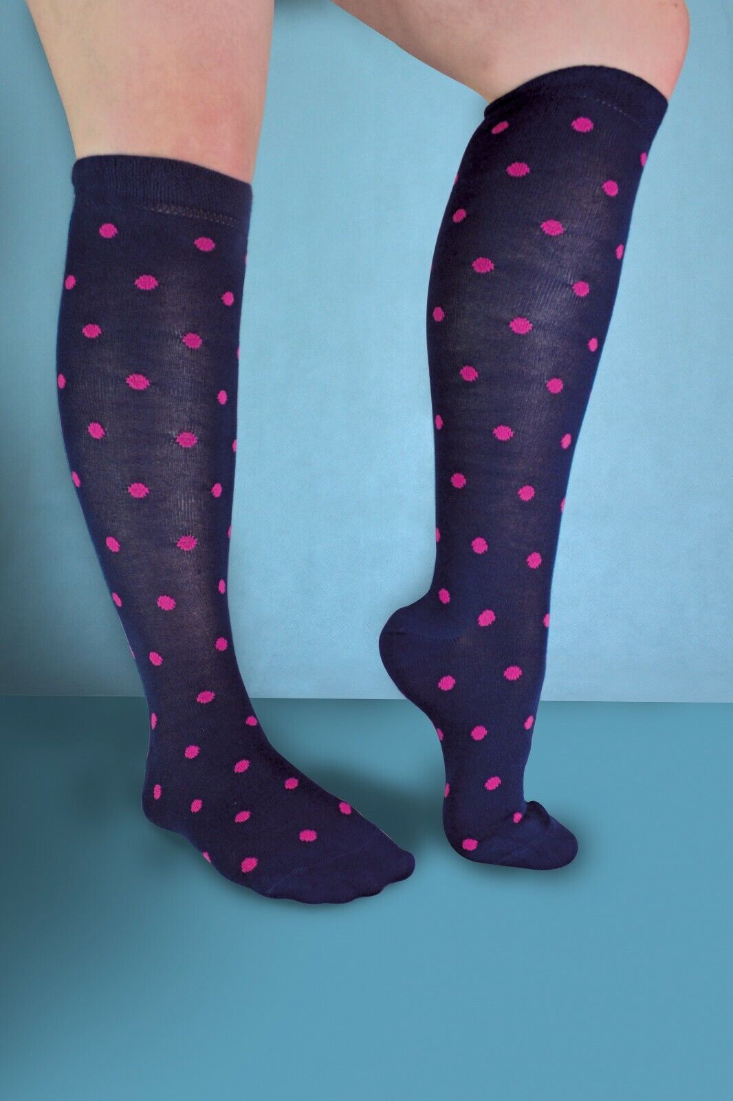 Paquete de 2 pares de calcetines de bambú transpirables súper suaves pierna extra larga - Imagen 29 de 35