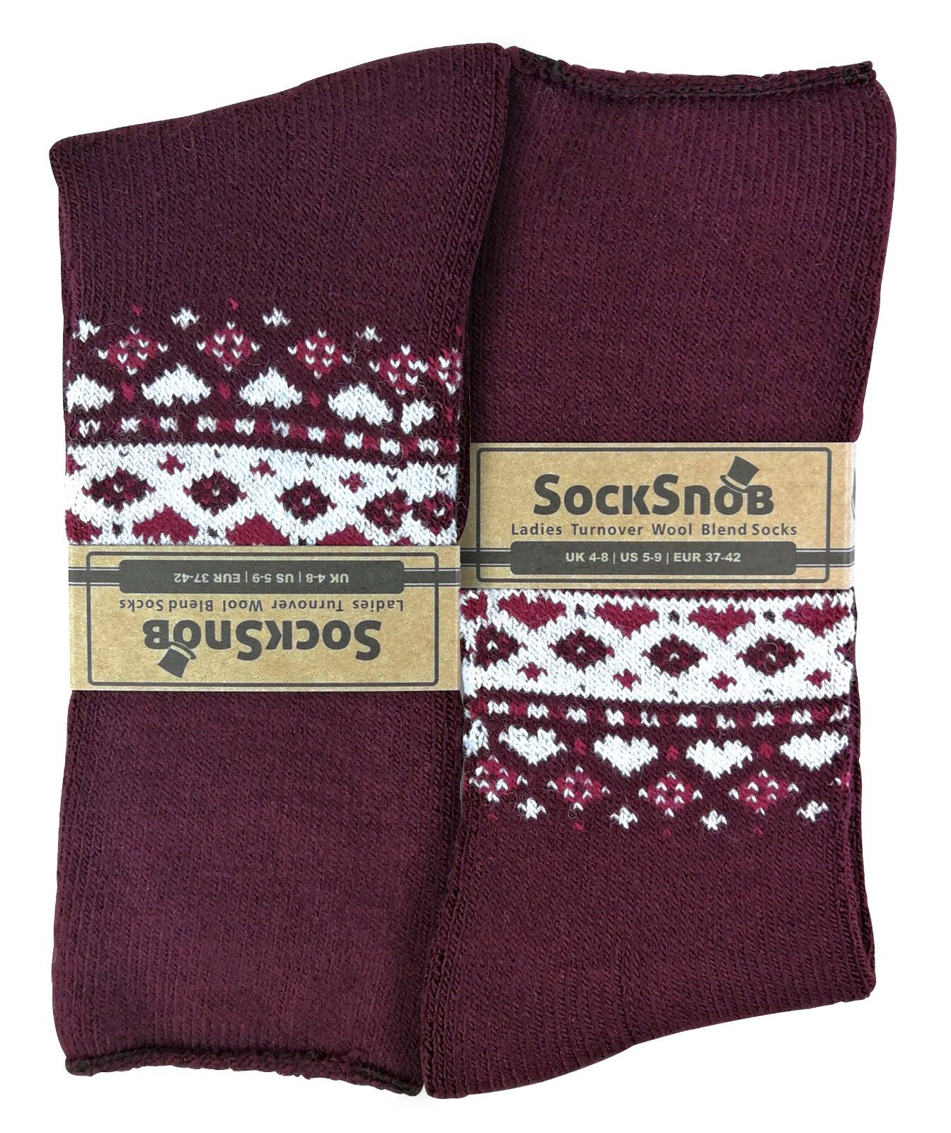Damen flauschig gemustert Winter warm Thermo Wollmischung Lounge Bett Socken LTOWS - Bild 20 von 54