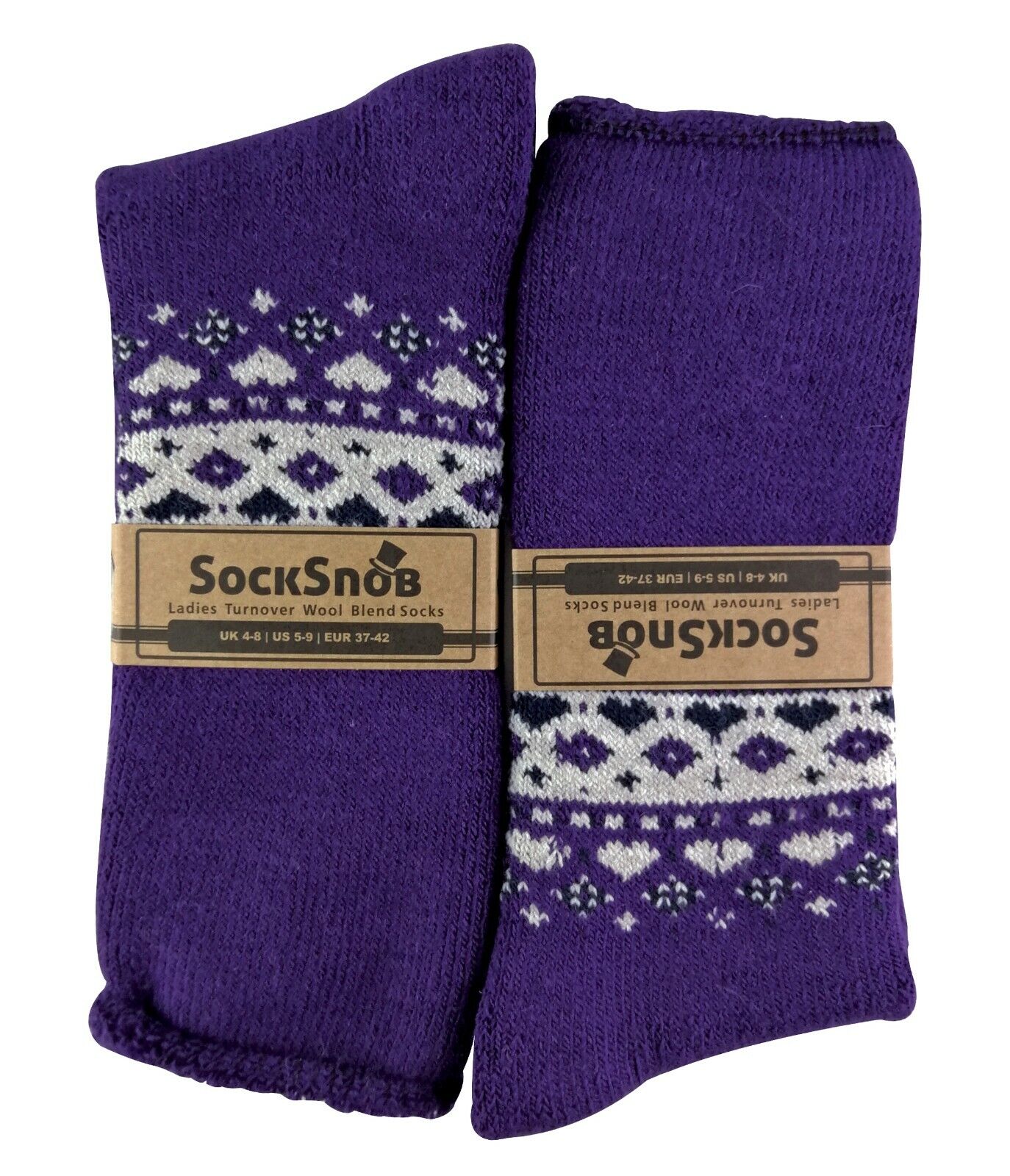 Damen flauschig gemustert Winter warm Thermo Wollmischung Lounge Bett Socken LTOWS - Bild 46 von 54