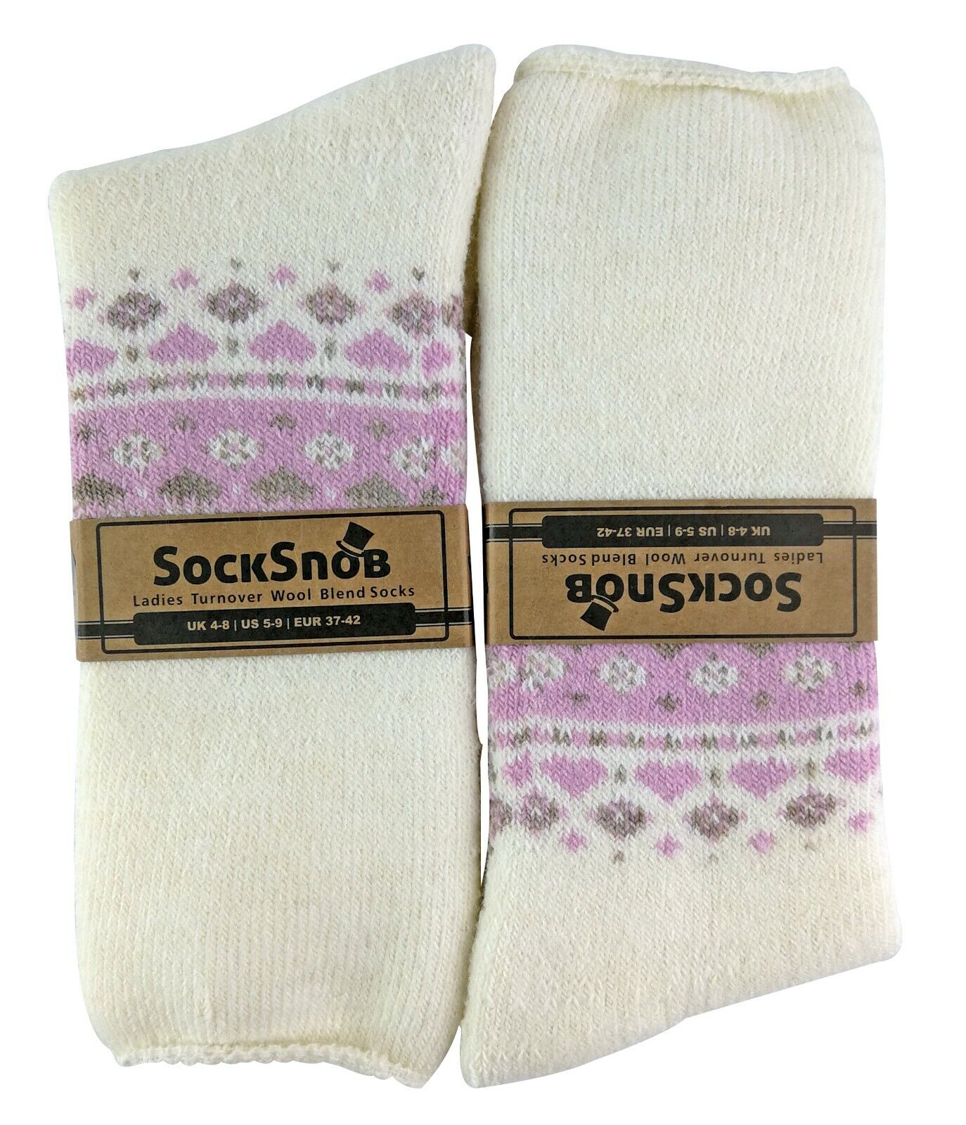 Damen flauschig gemustert Winter warm Thermo Wollmischung Lounge Bett Socken LTOWS - Bild 52 von 54