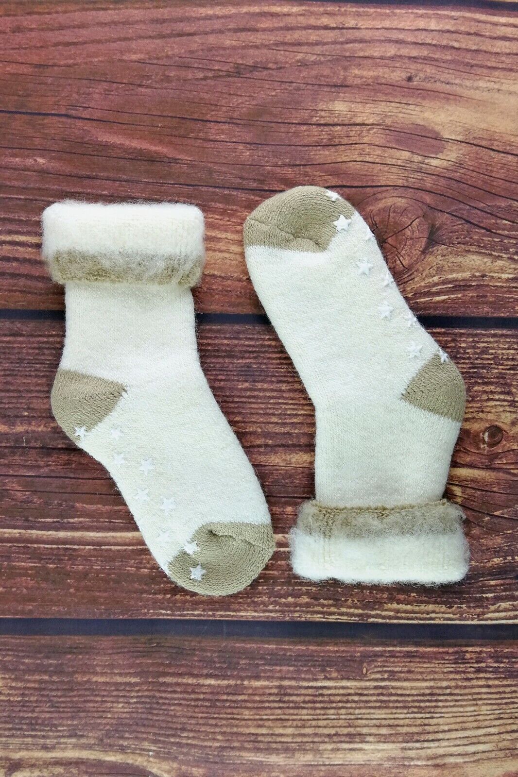 Ladies Thick Non Slip Thermal Slipper Alpaca Wool Bed Socks with Grips LAWS - Picture 10 of 20