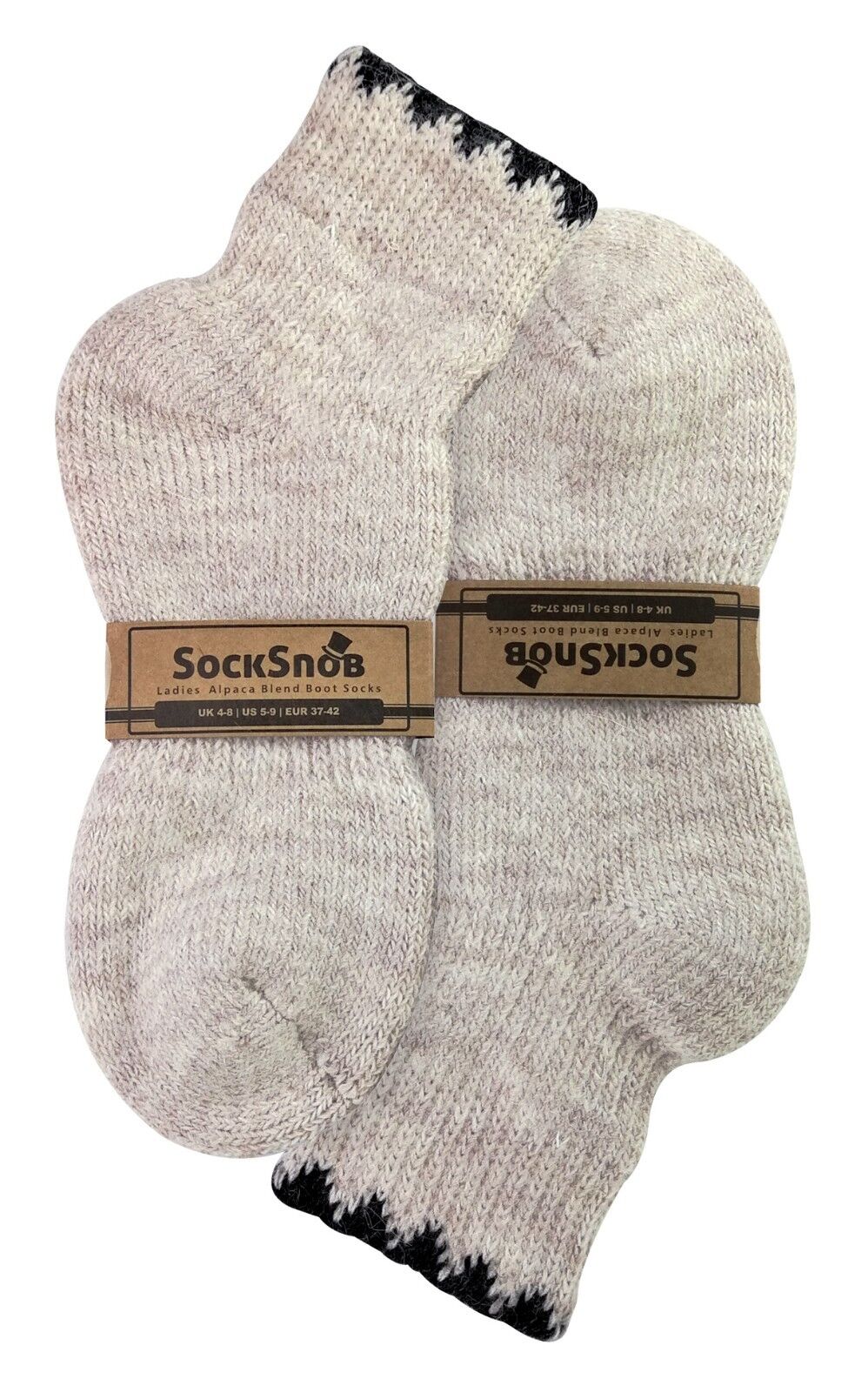 Ladies Thick Winter Warm Knit Short Low Cut Alpaca Wool Blend Hiking Socks LABS - Picture 8 of 14