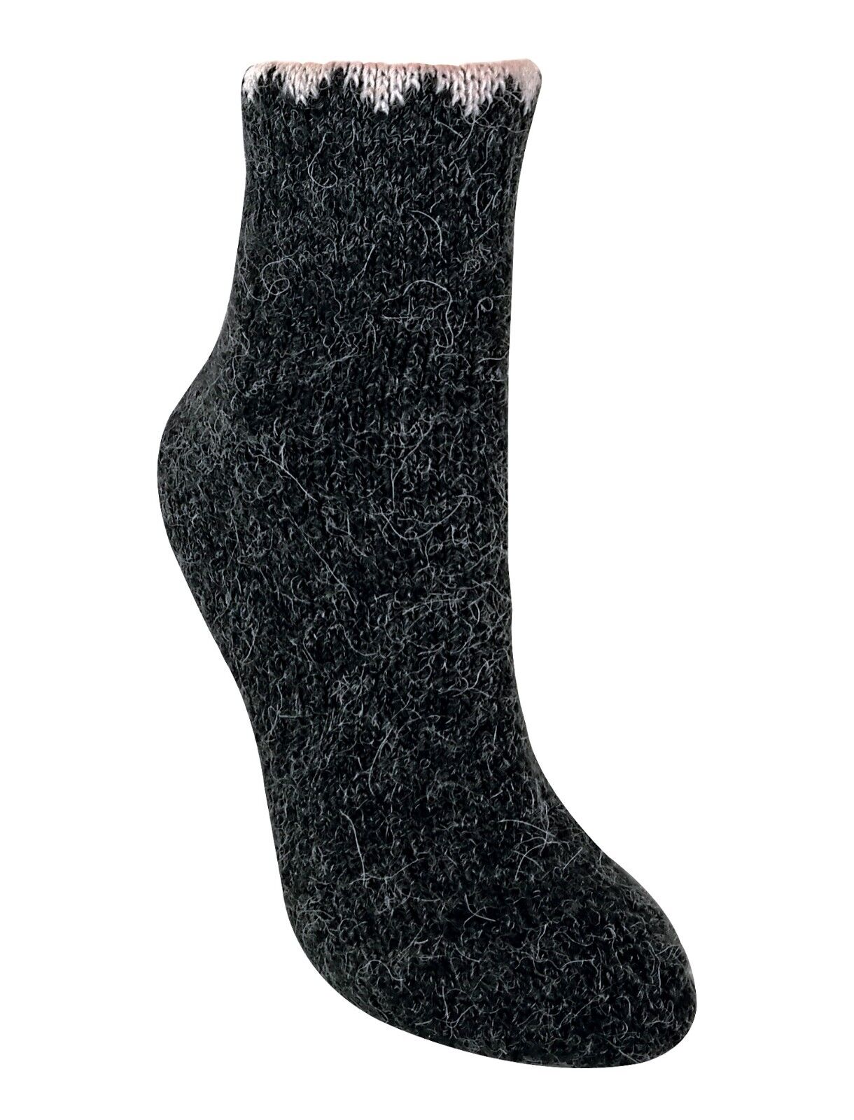 Ladies Thick Winter Warm Knit Short Low Cut Alpaca Wool Blend Hiking Socks LABS - Picture 11 of 14