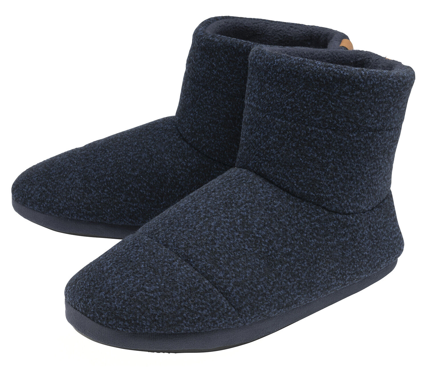 Men's Orthopedic Memory Foam Boot Slippers | Hard Rubber Sole | Dunlop - Picture 2 of 7